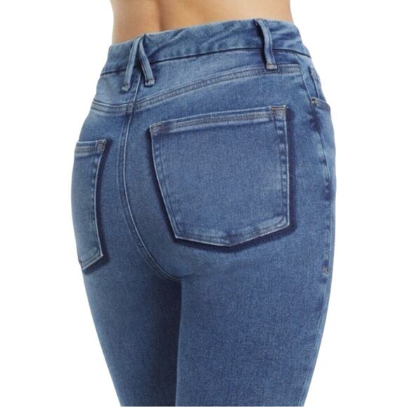 NWT Good American Good Waist Crop Skinny Jean Shadow Pocket Sz 6/28 Retail $159 - Picture 5 of 7